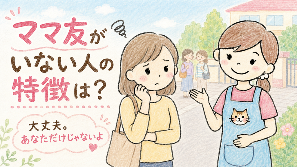 ママ友がいない人の特徴は?保育士歴20年以上のにゃにたん先生が「いない理由」と子どもへの影響を解説